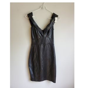 Faux snake skin dress